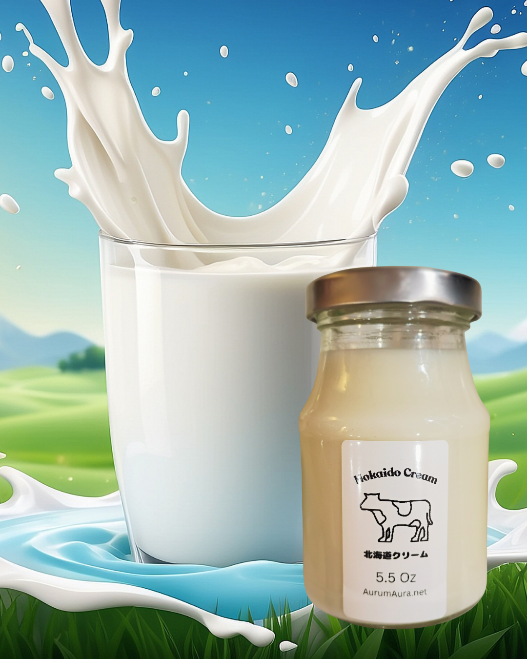 Hokkaido Cream Candle - Milk Bottle Edition